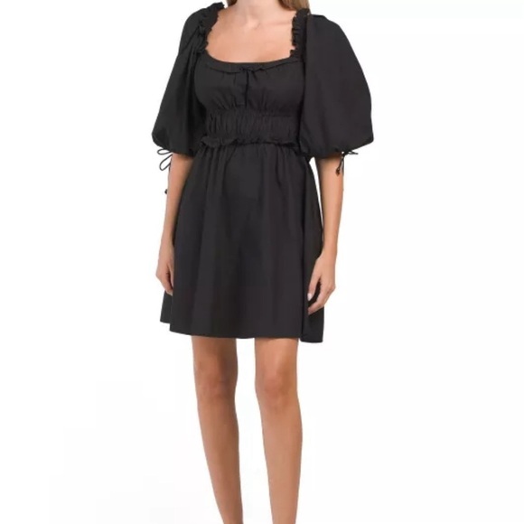 House of Harlow | Puff Sleeve Black Mini Dress NWT, medium - Picture 15 of 15